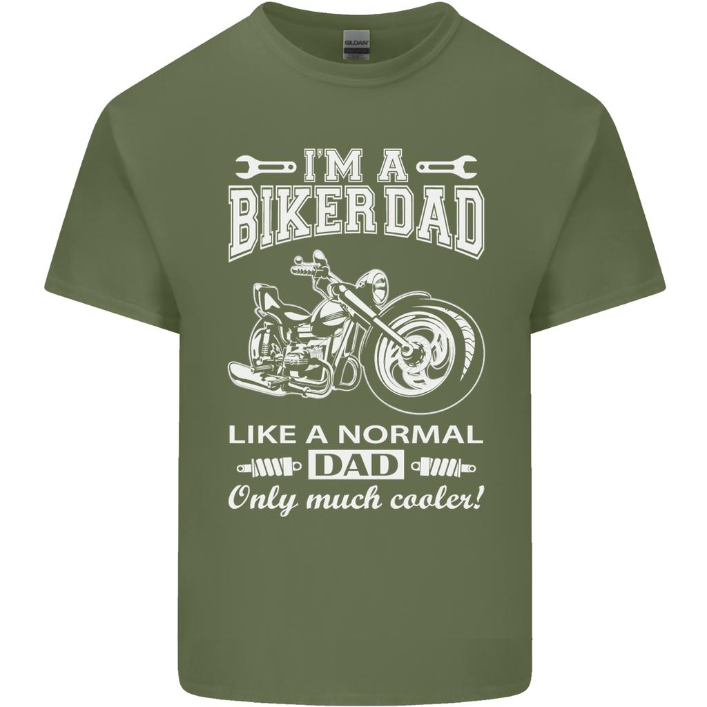 Biker A Normal Dad Fathers Day Motorcycle Unisexs Light Cotton TShirt
