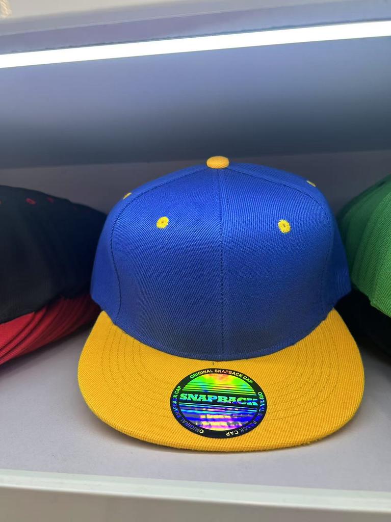 Unisex Flat Brim Baseball Cap For Men Women Fashion Color Plain Snapback Hat Outdoor Leisure Patchwork Hip Hop Sun Hats