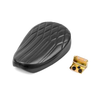 Motorcycle Replacement Soft Cushion Solo Seat for Super Cub and Little Seat with Diamond Exterior Custom Accessory with Hinges HI-LINE Seat,