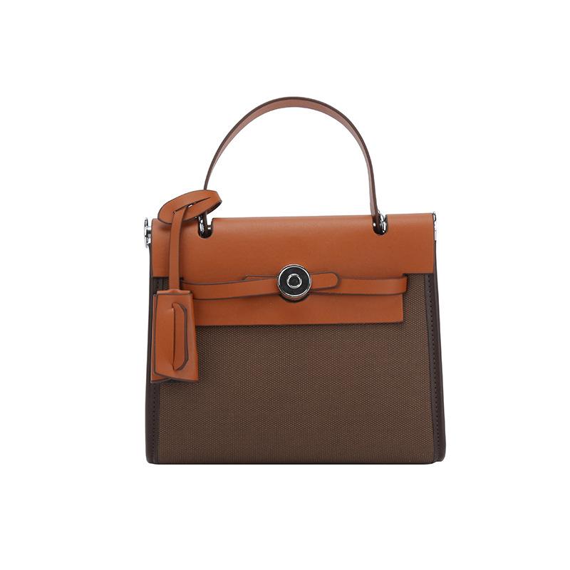 Retro lekki i znajomy kontrastowe kolory niszowe dojazdowe damskie torby nowe wysokiej klasy przenośne listonoszki wszechstronne torby