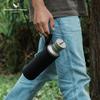 Ultra-Light Pure Titanium Water Bottle - Large Capacity, Wide Mouth, with Handle for Camping & Sports