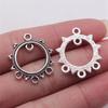Accessoires Pièces Connecteur Boucle d'Oreille Rond Multi-Trous Fournitures de Bijoux de Mariage ZA044