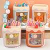 Adorable Piggy Pencil Holder: Multifunctional Cartoon Stationery Case for Kids