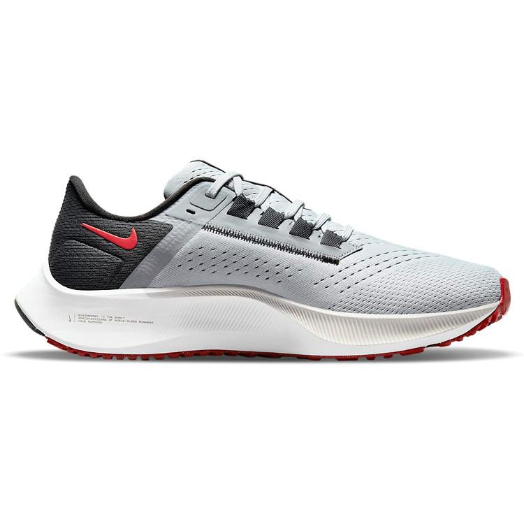 New Nike Air Zoom Pegasus 38 Wolf Grey Chile Red CW7356-004