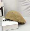 British Style Retro Newsboy Hat Men'S Solid Color Versatile Japanese Simple Forward Hat Antique Style Cap Female Hipster