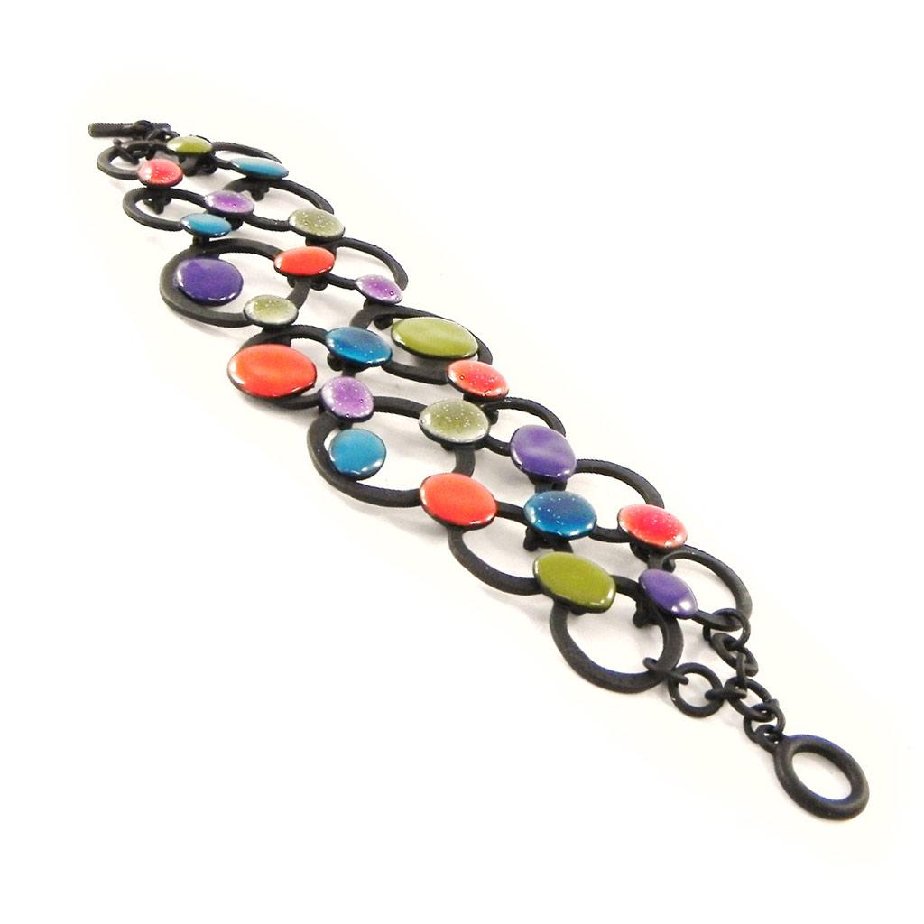 NOA [H8844] - Bracelet Créateur 'Arlequin' multicolore