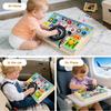 Morovan Montessori Busy Board, Sensorisches Aktivitätsbrett mit Schaltern Knöpfen, Reisespielzeug für Kleinkinder Jungen Mädchen, 21,5x14,5x3cm, Mehrfarbig