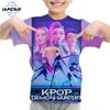 Casual Fashion Kpop Demon Hunters Kids 3D Cartton Short Sleeve Summer Boys Girls T-Shirt  Anime Short Sleeve T-shirt