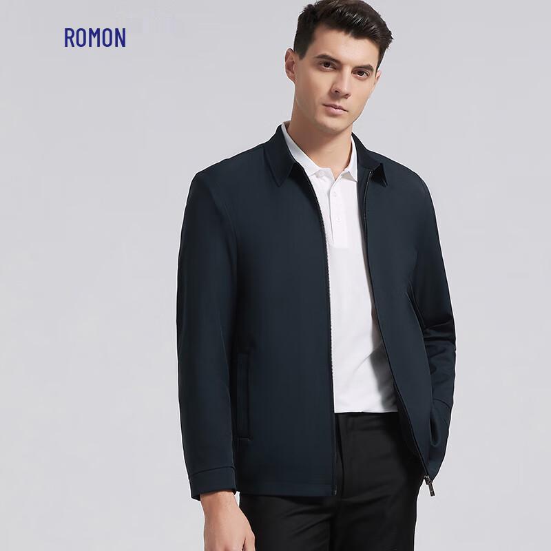Luomeng Men's Business Casual Turn-down Collar Jacket