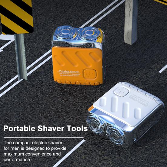 Yousheng Double-head Mini Electric Shaver USB Rechargeable Waterproof Portable Travel Wet Dry Shaving Razor Men Beard Trimmer Hair Remover Tool