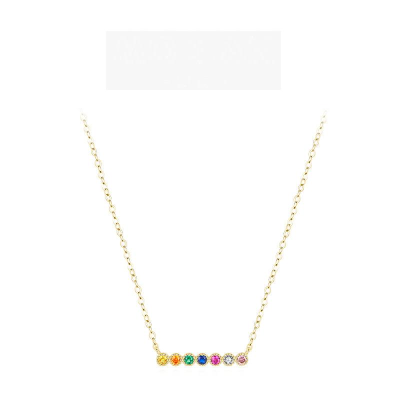 

Танциз S925 стерлингового серебра Роскошное индивидуальное ожерелье с подвеской женское классическое ожерелье прилива золотой