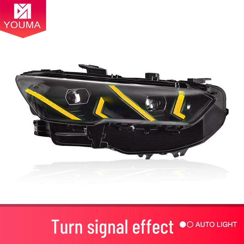 LED Headlight Assembly with RGB Daytime Running Lights for BYD Song Pro 19-24 Models