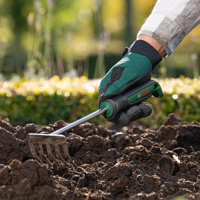 Rateau à main Bosch - acier inoxydable