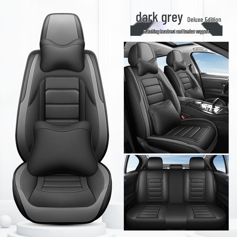 All-Season Leather Car Seat Covers & Cushions with Full Coverage