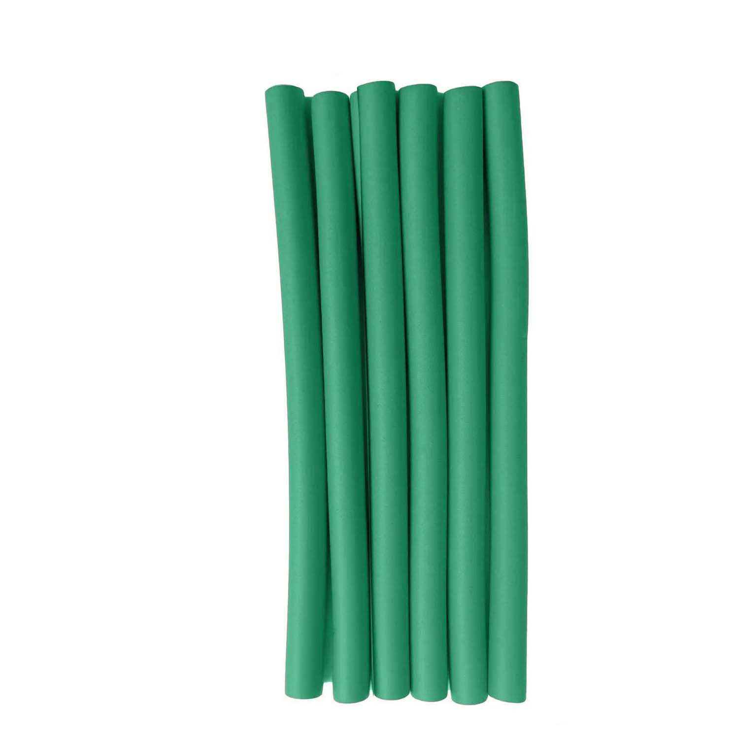 

6 шт./лот, щипцы для завивки волос без нагрева, мягкие губчатые бигуди, роликовые пенопластовые гибкие кудри, инструмент для самостоятельной укладки волос, парикмахерские инструменты без нагрева, гибкие стержни 2.4CM-Green