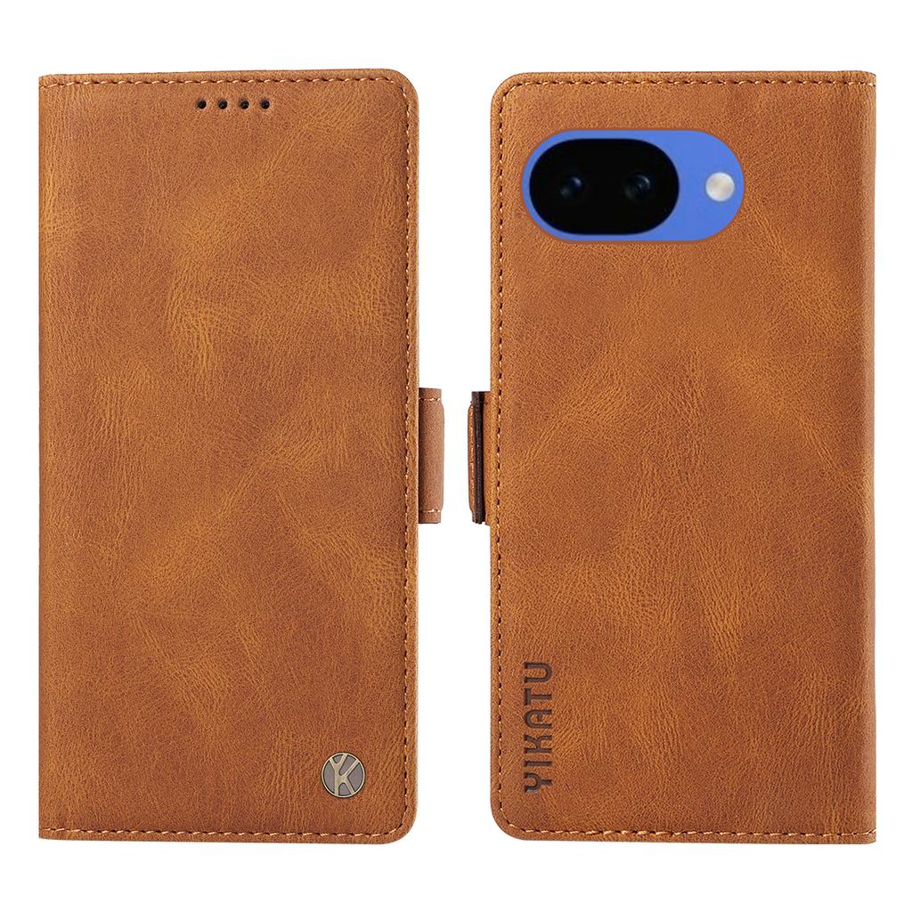 For Google Pixel 10a Leather Case YIKATU YK-005 Skin-touch Feeling Wallet Phone Cover