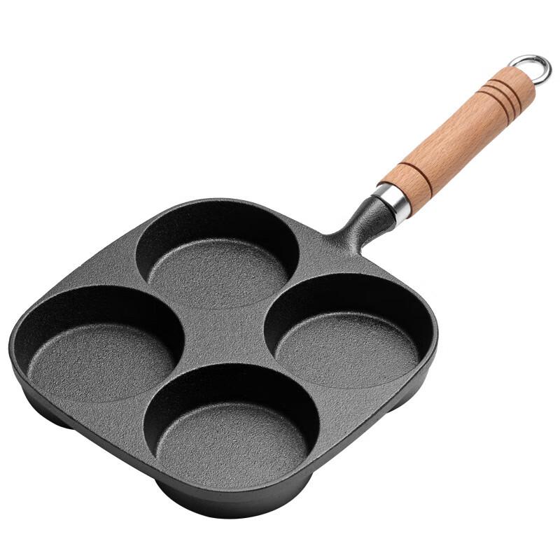 ZISIZ 4-Hole Egg & Burger Frying Pan