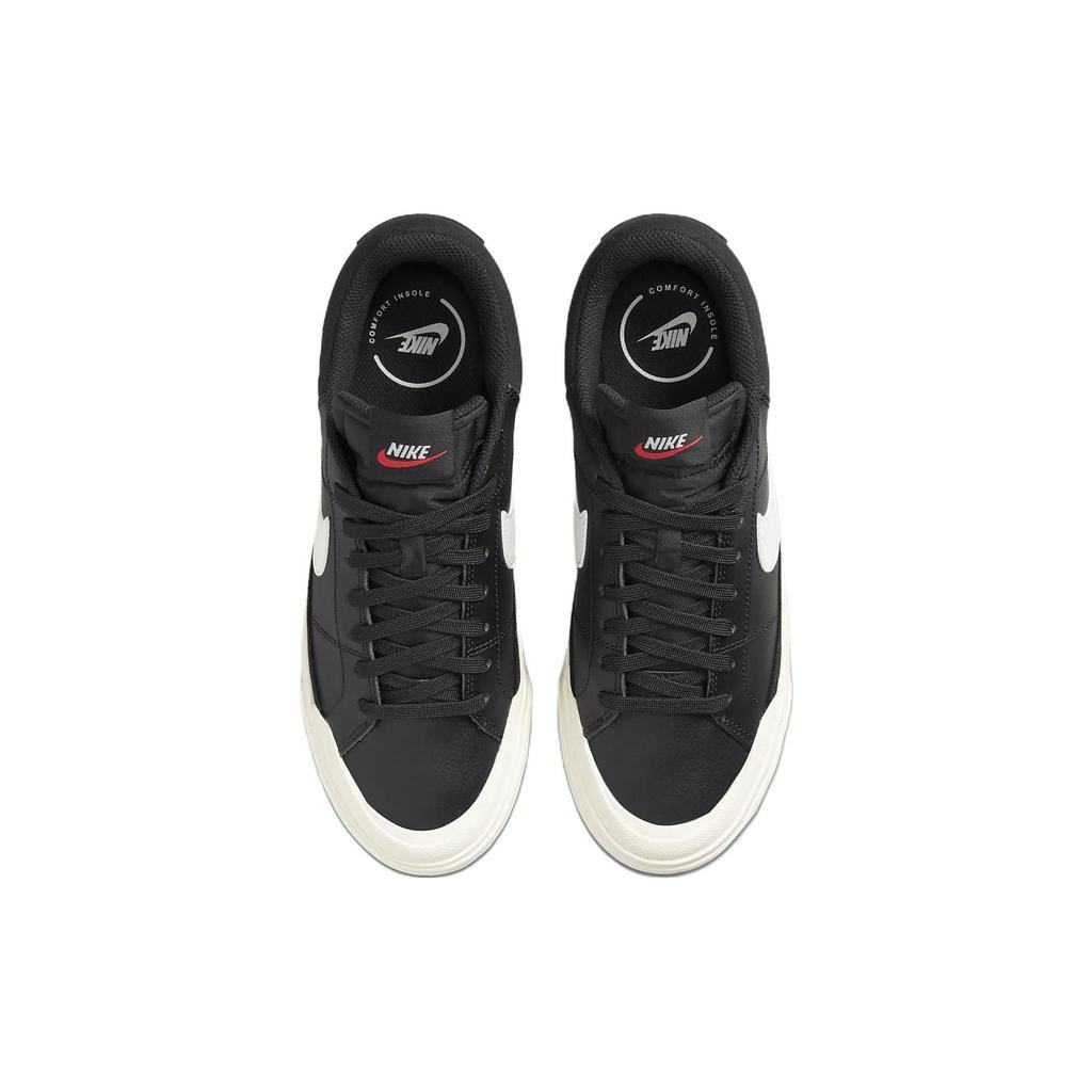Nike Court Legacy Lift Black Sail Women Sneakers White Team-Orange DM7590-001