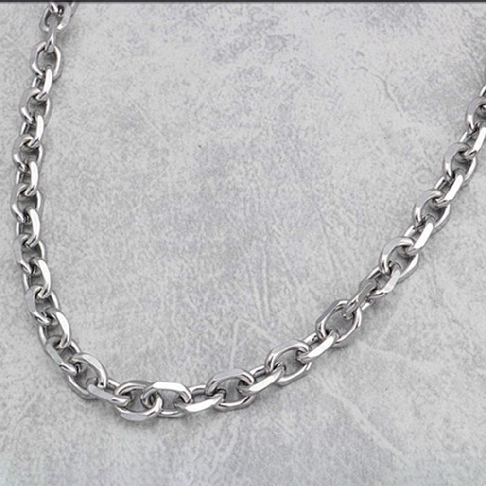 

Ожерелье-кабель толщиной 8 мм из нержавеющей стали, панк-ожерелье, гранж-украшения, мужские аксессуары 40cm