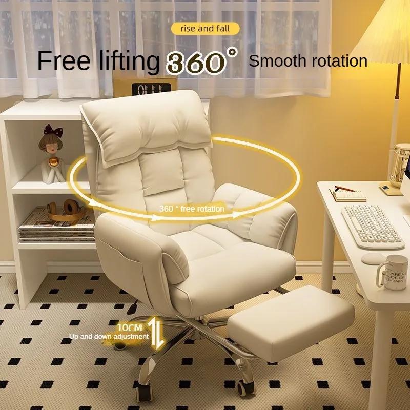 Fotel gamingowy miękki, wygodny, ergonomiczny fotel biurowy, regulowany podłokietnik 4D, zagłówek, fotel rozkładany dla kobiet, 160°, płaski fotel szefa