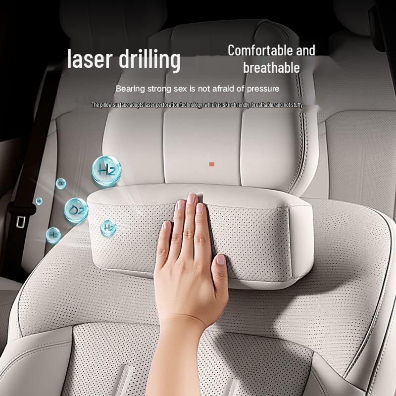 BYD Xia Beige Lumbar Support and Neck Pillow Set for Cars