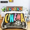 Movie Film Clap Board Patterns Comforter Bedding Set,Duvet Cover Bed Set Quilt Cover Pillowcase,King Queen Size Bedding Set
