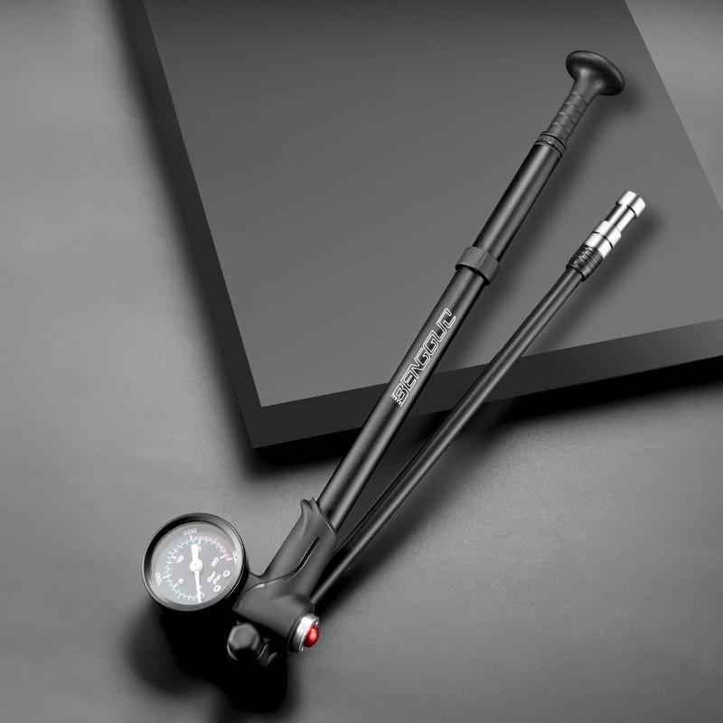 Fiets Voorvork Pomp Aluminiumlegering Hoge Druk Luchtpomp Voor Mountainbike Onderhoud