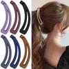 Curly Long Straight Short Hair Ponytail Holder Matte Banana Clip Vertical Clip Hair Accessories