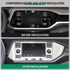 For VW T-CROSS Volkswagen Tcross 2018-2023 Console Display Panel Frame Cover Center Sequins Stickers Stainless Steel Accessories