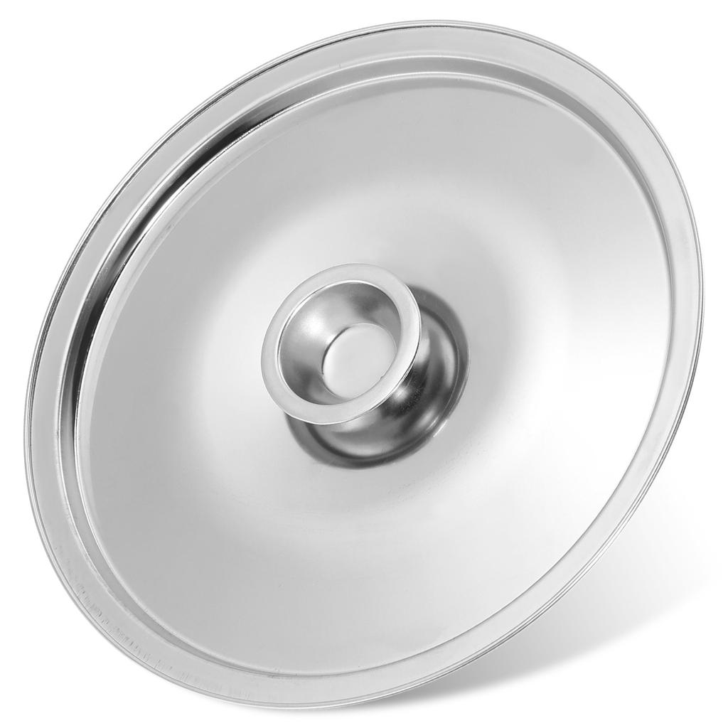 1Pcs 14Cm Stainless Steel Seasoning Pot Cover Easy Clean Non-Rust Sturdy Lid for Tiny Pans Spill Stopper Kitchen Essential