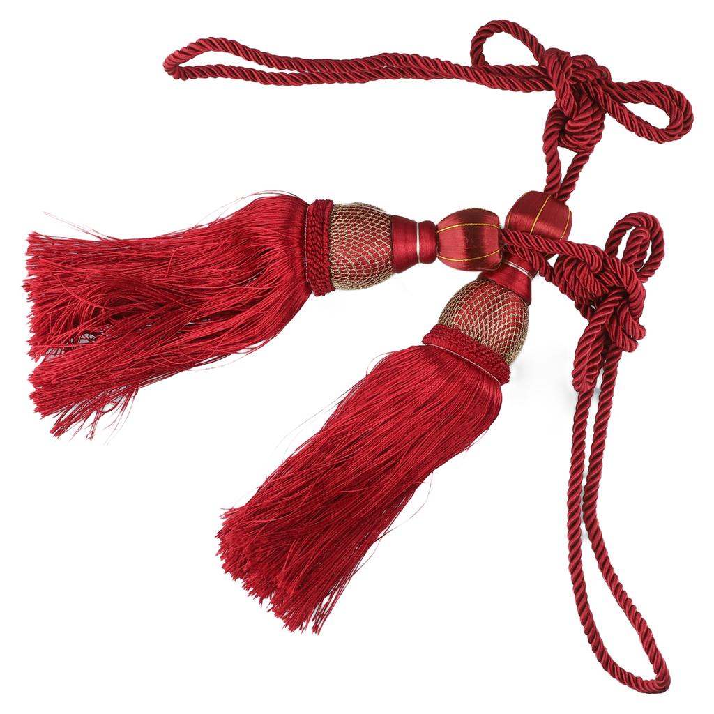 1 Paar Gordijnkoorden 20cm/40cm/71cm 2stuks Bindmuurhanger Deurhanger Hardware Groot Paar Roze Rood 200g Zilver