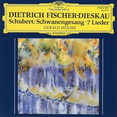 CD FISCHER-DIESKAU (DIETRICH), SCHUBER - Schubert: Zwanenzang POCG1168 Japan Klassiek