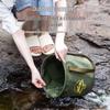 Portable Folding Water Bucket for Camping, Fishing, Foot Bath, and Outdoor Activities