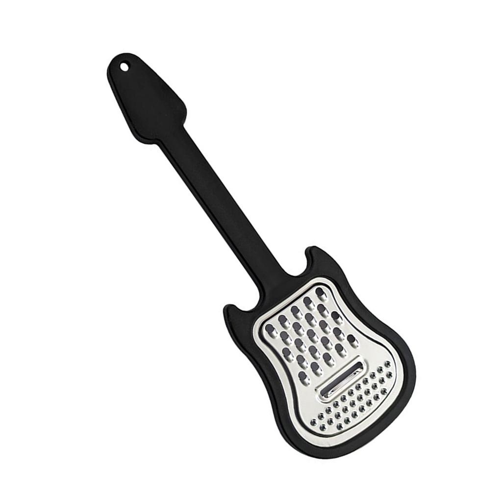 Creative Guitar Shape Sturdy Stainless Steel Cheese and Food Grater with Ergonomic Handle Designs for Easy Use