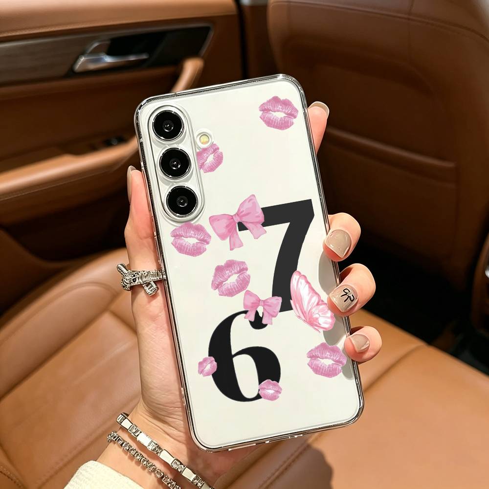 Fashio SS Six Seven 67 Clear Phone Case for Samsung Galaxy A71, A70, A52, A51, A40, A30