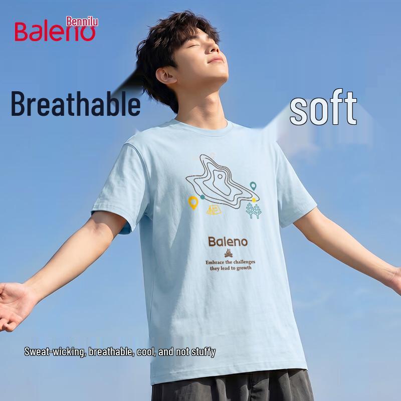 Baleno Men s Summer Cotton Short Sleeve T-Shirt L