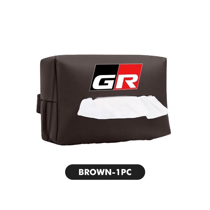 

For Toyota Car Seatback Tissue Box Leather Armrest Paper Box Tower Storage Bag Crown Land Cruiser RAV4 Camry Yaris Corolla Prius