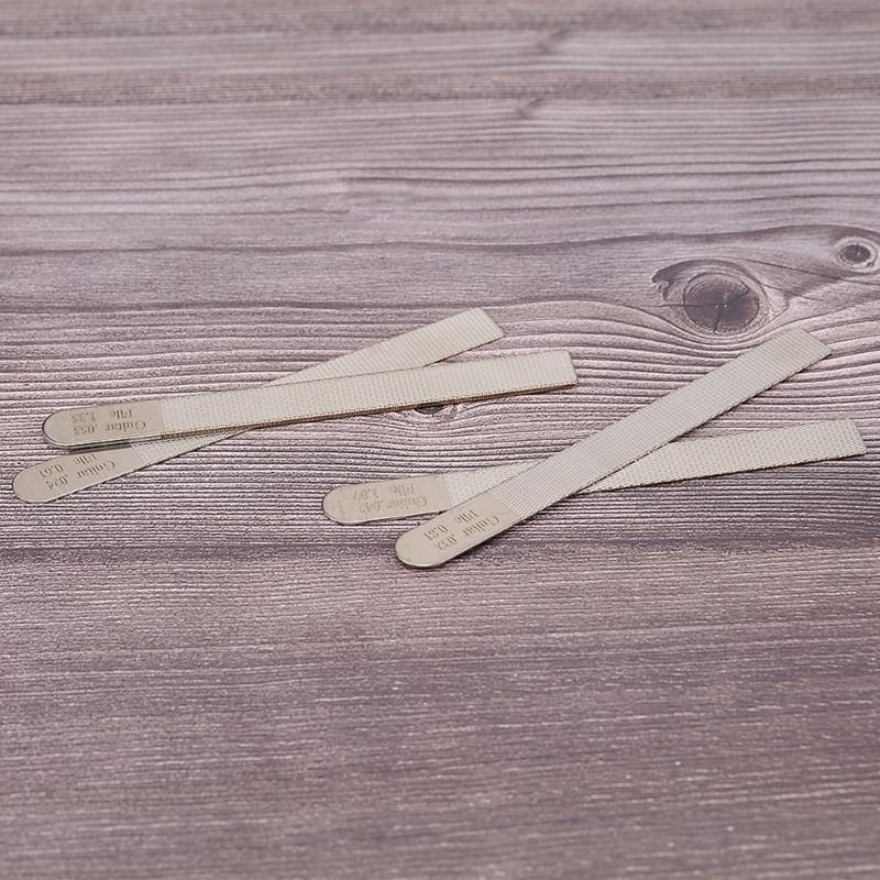 Luthier Filing Set Includes Stainless Steel Guitar Nut Repair Tool Bass File Set Suitable for Nut Slot Filing and Repair