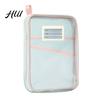 Transparent Stationery Bag Mesh Zipper Pouch File A4 Letter Size 3-Layer Quality Storage Case with Handle Document Organizer for School Travel Office