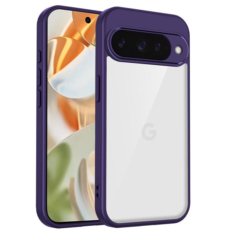 For Google Pixel 10 Pro Case Plating Silicone Bumper Shockproof Clear Back Cover Matte Hard Phone Case for Google Pixel 10 10Pro