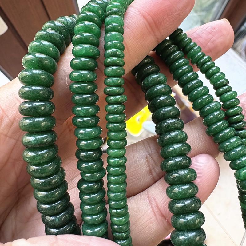 Green Gan Qing Spacer Beads for Handcrafted Star Moon Vajra Bodhi Bracelets Spacer Beads 8mm ~100 pcs
