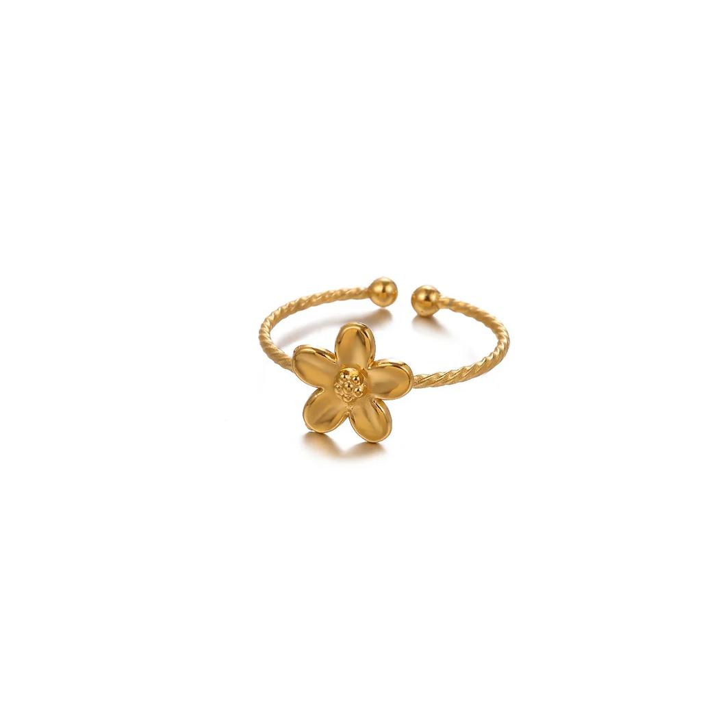 Romantic Mini Heart Proposal Rings For Women Elegant Fashion Gold Color Stainless Steel Ring Minimalist Anillos Wedding Jewelry