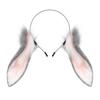 Tier Hasenohren Stirnband Kunstpelz Hasen Kopfschmuck Plüsch Haarband Party Cosplay Kostüm Zubehör