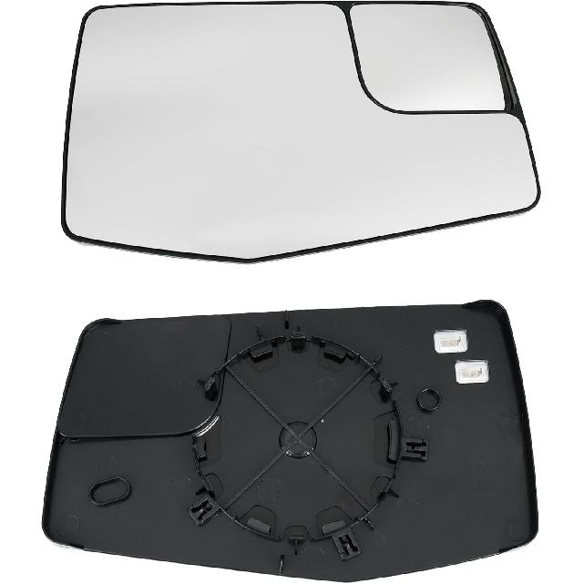 Passenger Right Side Door Heated Mirror Glass With Rear Holder Convex Blind Spot Glass For Chevy Silverado 1500 And GMC Sierra 1500 -2024 Replace#