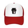 Cup Black Cat Printed Baseball Cap Fashionable and Multifunctional Duckbill Cap Adjustable and Trendy