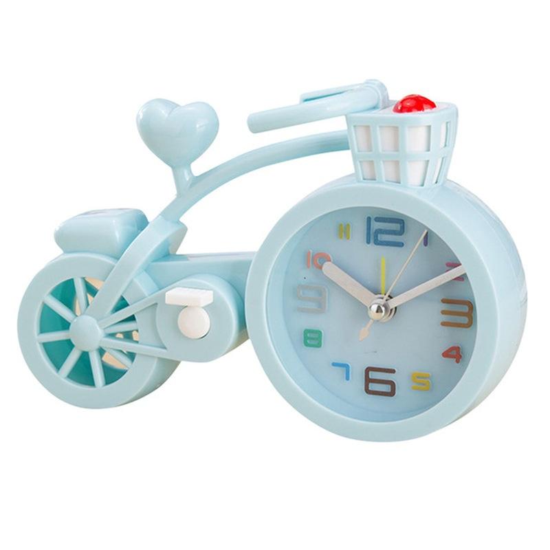 Tragbarer Mini Stummer Wecker Fahrradform Schreibtisch Tisch Schüler Kinder Geschenke