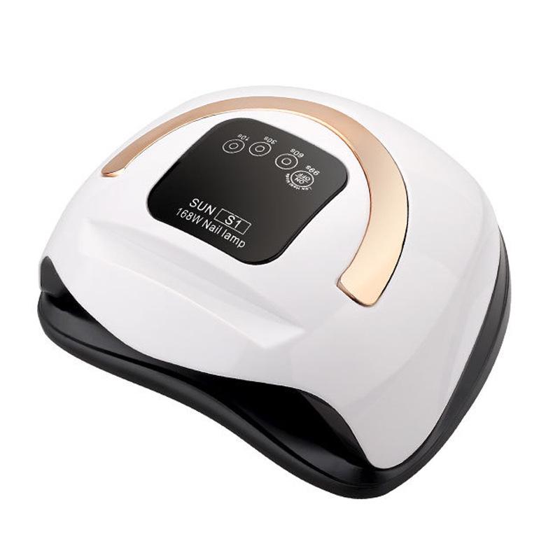 

LED UV Nail Lamp with Phone Holder - Quick-Drying Dual Light Source Nail Dryer