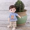One Piece 6 Inches Cute Baby Dolls, Boy Model 13 Movable Joints Plastic Painted Eyes, For Children Girl Birthday Gift Toys