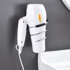 Hair Dryer Holder Wall Mounted Nail Free No Drilling Blower Organizer Stainless Steel Spiral Stand For Bathroom Shelf Storage