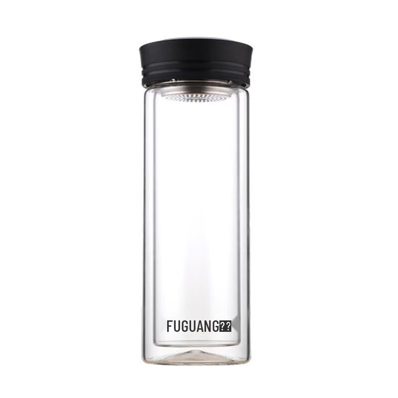 Fuguang Zhi Ge Double-Wall Glass Tea Infuser Bottle